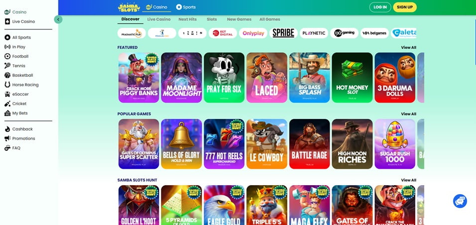 Samba Slots crypto casinos